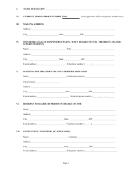 State Form 54924 National Pollutant Discharge Elimination System Semi Public and Minor Municipal Permit Application - Indiana, Page 2