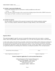 State Form 54924 National Pollutant Discharge Elimination System Semi Public and Minor Municipal Permit Application - Indiana, Page 8