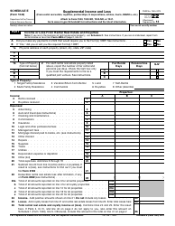 Document preview: IRS Form 1040 Schedule E Supplemental Income and Loss, 2022