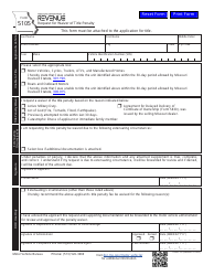 Document preview: Form 5105 Request for Waiver of Title Penalty - Missouri