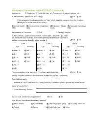 State Consumer and Family Advisory Committee Membership Application - North Carolina, Page 5