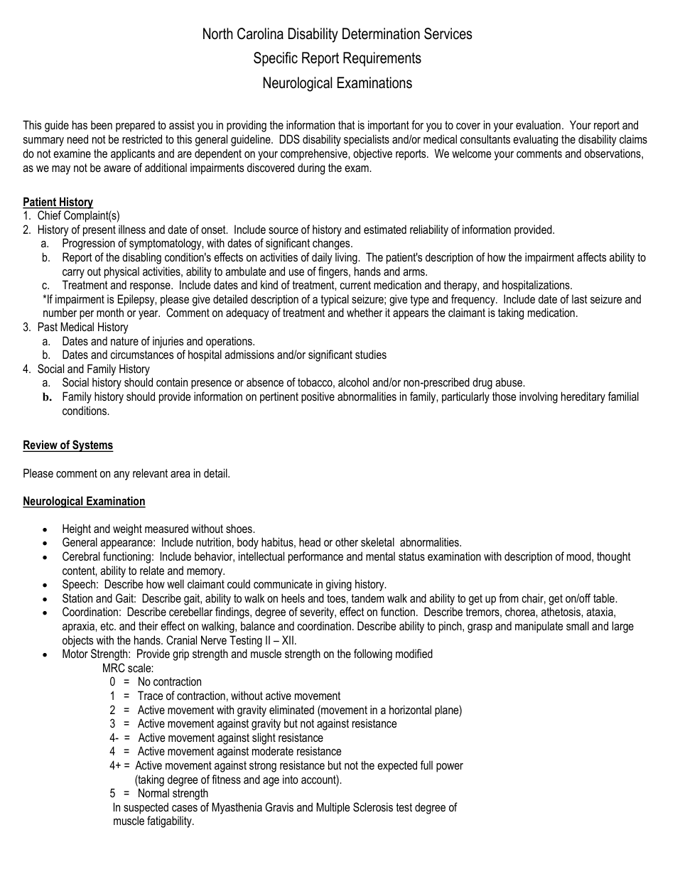 Neurological Application - North Carolina, Page 5
