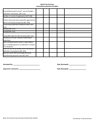Work First Services Second Party Review Checklist - North Carolina, Page 2
