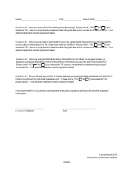 Contractor Drug Use Statement, Page 3