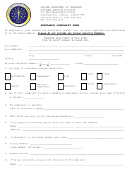 Insurance Complaint Form - Indiana, Page 2