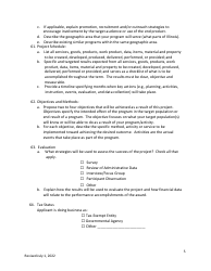 Application for State Grant Assistance - Illinois, Page 5