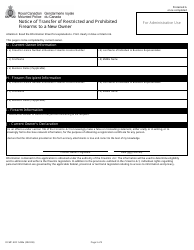 Form RCMP GRC5492E Application to Register Restricted and Prohibited Firearms Acquired by Transfer - Canada, Page 6