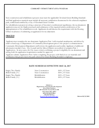 Residential Tax Abatement Multifamily Structure Application - City of Cleveland, Ohio, Page 3