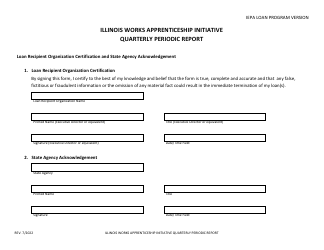 Illinois Works Apprenticeship Initiative Quarterly Periodic Grantee Report - Illinois, Page 3