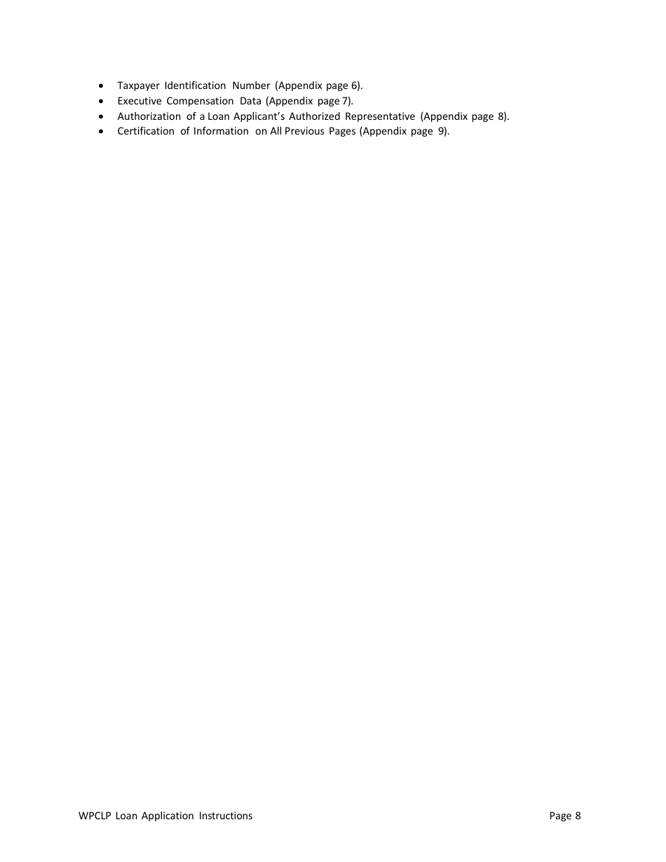 Instructions for Illinois Water Pollution Control Loan Program (Wpclp) Application Package - Illinois, Page 8