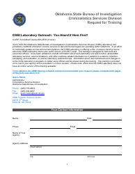 Request for Training - Oklahoma