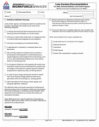 Form 1.3 Low-Income Documenation for Adult, Dislocated Worker, and Youth Program - Arkansas, Page 3