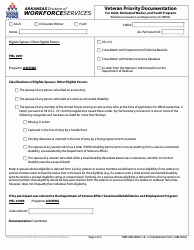 Form 2.2 Veteran Priority Documentation for Adult, Dislocated Worker, and Youth Programs - Arkansas, Page 2