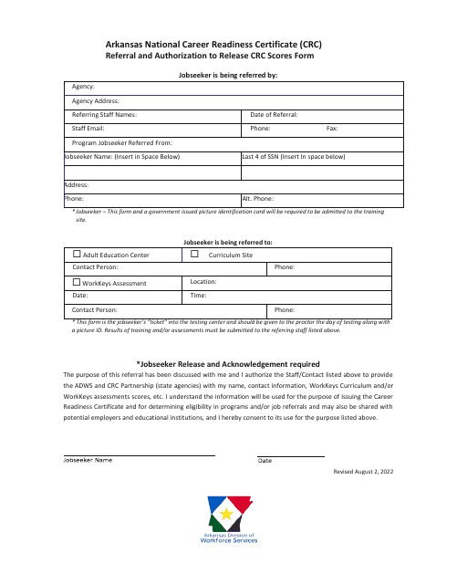 Arkansas Arkansas National Career Readiness Certificate Crc Referral Arkansas Arkansas National Career Readiness Certificate Crc Referral