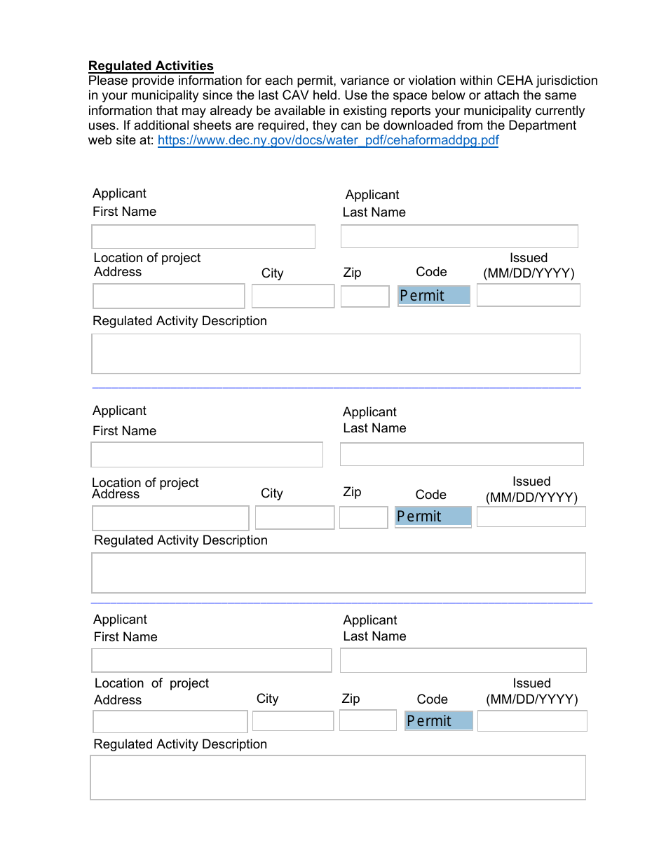 Local Coastal Erosion Hazard Area Management Program Annual Assessment Form - New York, Page 3