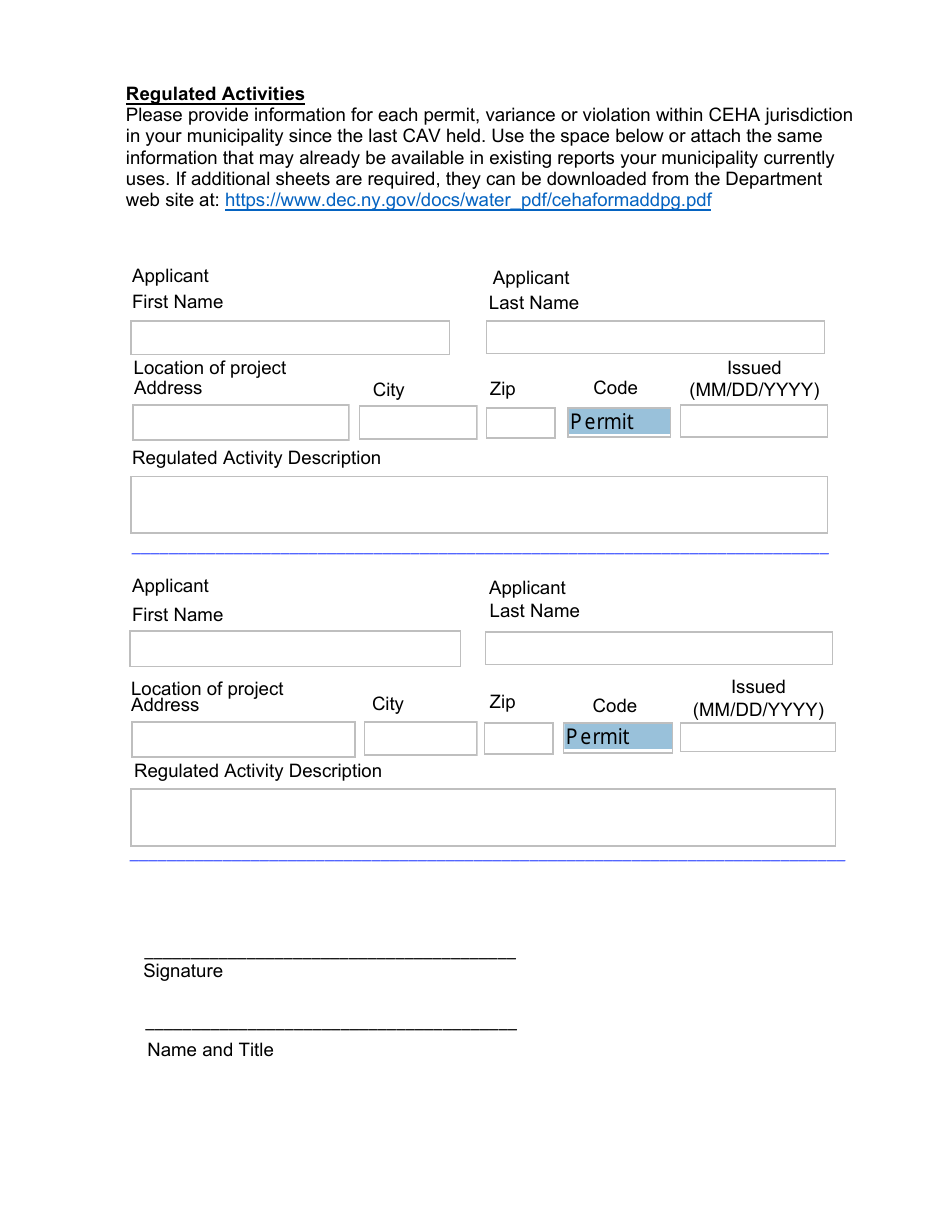 Local Coastal Erosion Hazard Area Management Program Annual Assessment Form - New York, Page 4