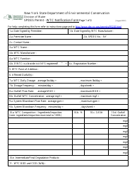 Wtc Notification Form - New York, Page 2