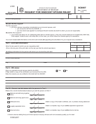 Document preview: Form SC8857 Request for Innocent Spouse Relief - South Carolina