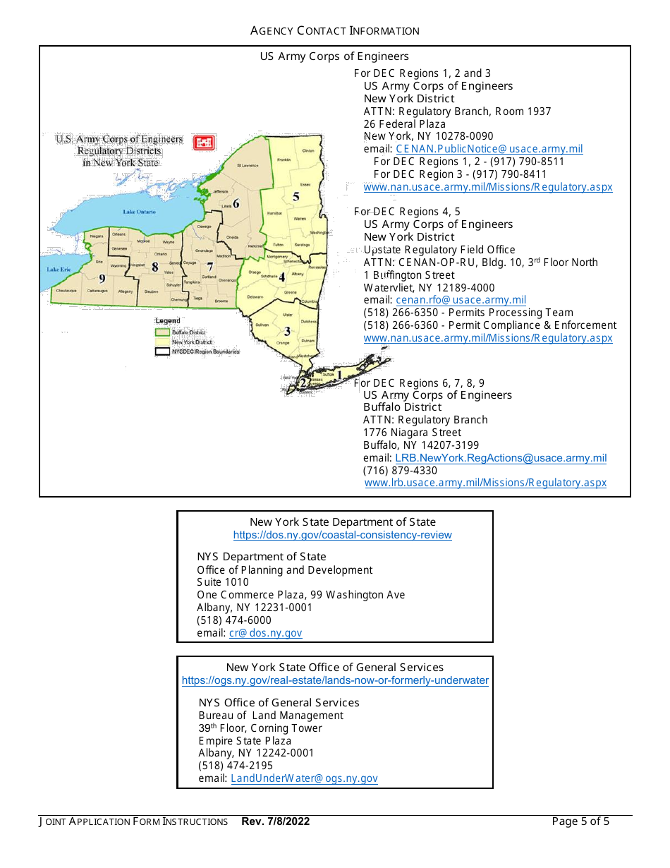 Instructions for Joint Application Form - New York, Page 5