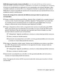 Formulario De Postulacion Individual Al Servicio Nacional De Bibliotecas (Nls) (Spanish), Page 3