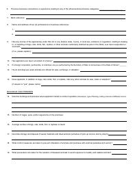 Form AW-1 Animal Welfare Initial License Application - Illinois, Page 4