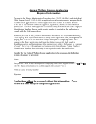 Form AW-1 Animal Welfare Initial License Application - Illinois, Page 7