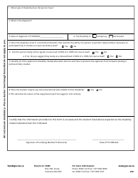 Disability Assessment Form - Nunavut, Canada, Page 3