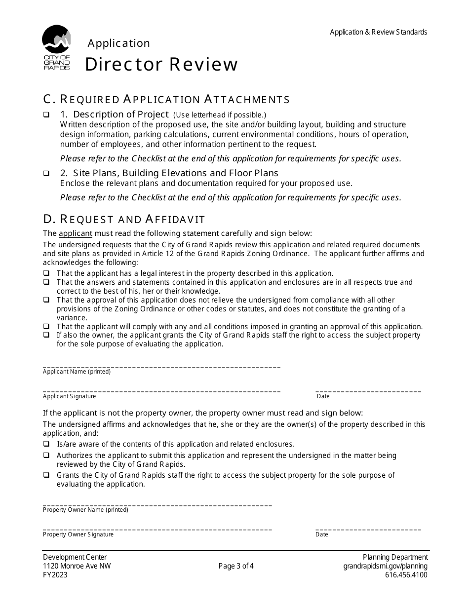 Director Review Application - LIHTC Projects - City of Grand Rapids, Michigan, Page 3