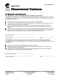 Application for Dimensional Variance - City of Grand Rapids, Michigan, Page 4