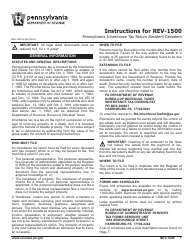 Form REV-1500 Inheritance Tax Return Resident Decedent - Pennsylvania, Page 5