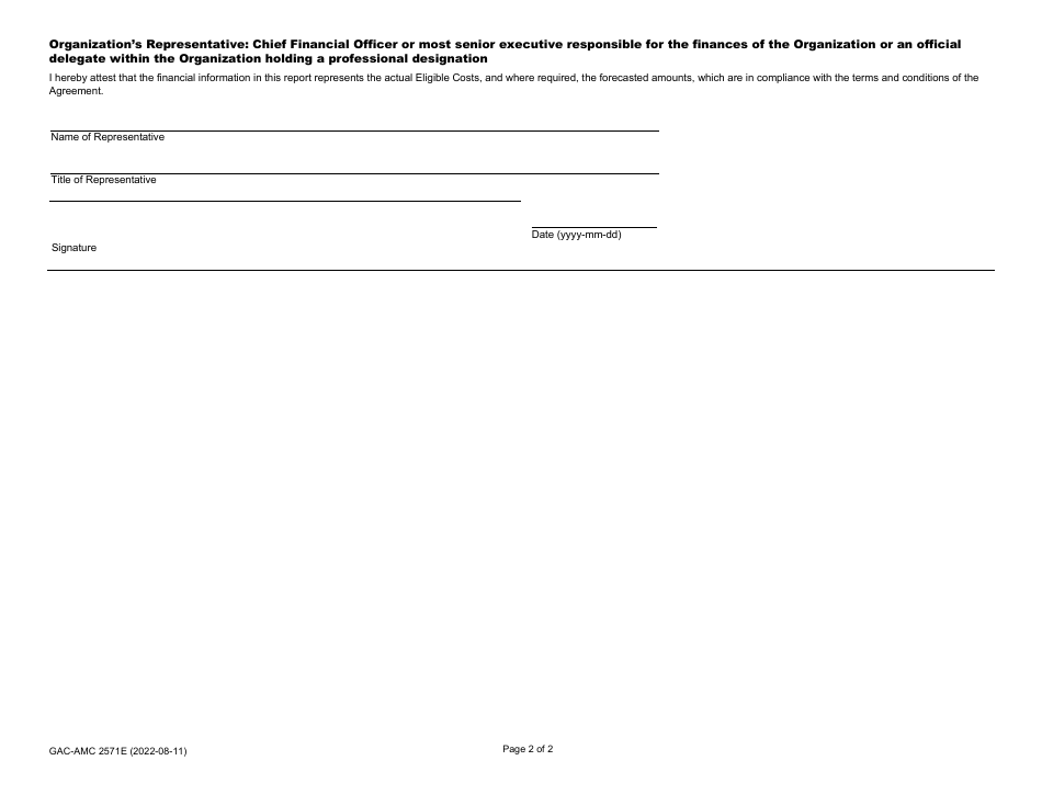 Form Gac Amc2571e B Fill Out Sign Online And Download Fillable Pdf Canada Englishfrench 6892