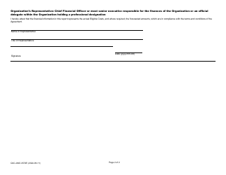 Form C (GAC-AMC2572) Final Financial Report - Canada, Page 2