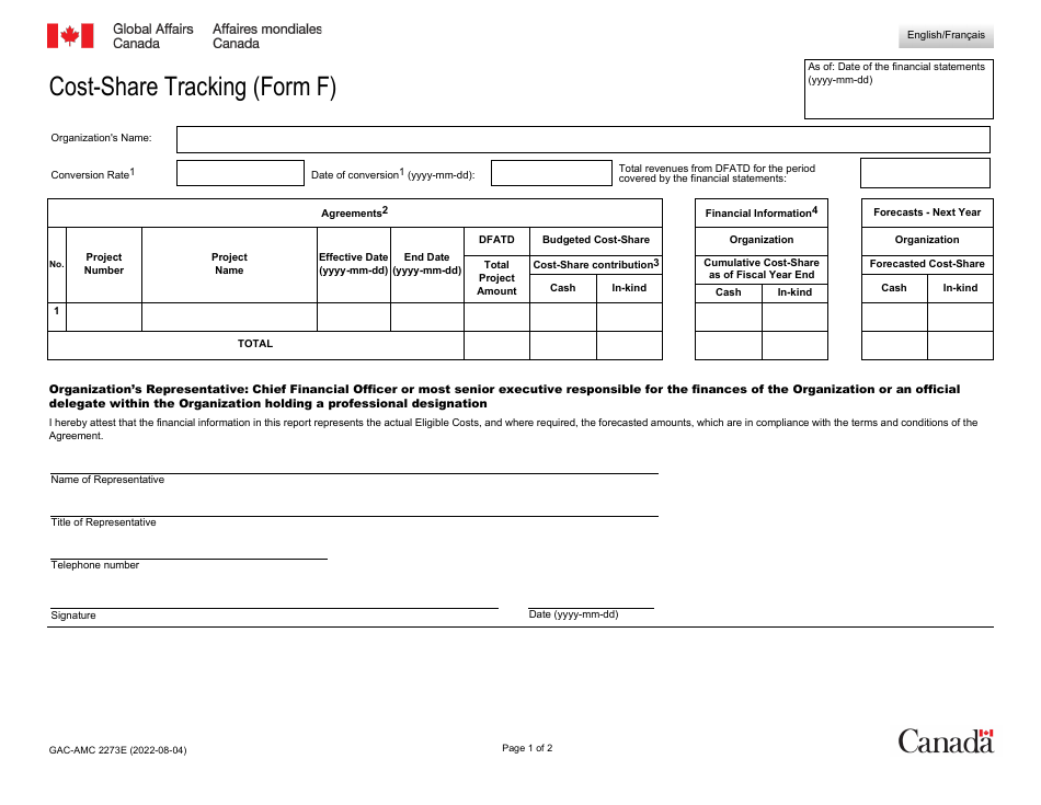 Form F (GACAMC2273) Fill Out, Sign Online and Download Fillable PDF