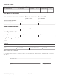 Form GAC-AMC1466 Application for Import or Export Permit - Canada (English/French), Page 2