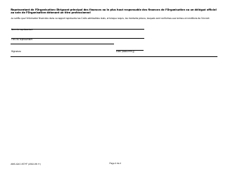 Forme B (AMC-GAC2571) Rapport Financier Periodique - Canada (French), Page 2