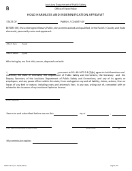 Form DPSSP4011 Explosives License Application - Louisiana, Page 7