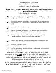 Form DPSSP4011 Explosives License Application - Louisiana, Page 8