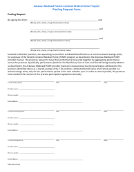Form DMS-845 Pooling Request Form - Arkansas Medicaid Patient-Centered Medical Home Program - Arkansas, Page 2