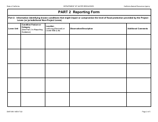 Form DWR9831 Lma Reporting Form - California, Page 2