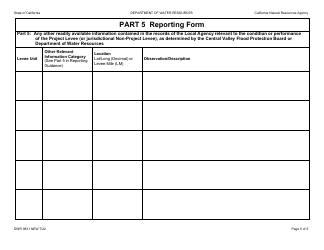 Form DWR9831 Lma Reporting Form - California, Page 5