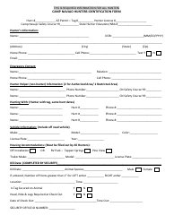 Document preview: Camp Navajo Hunters Identification Form - Arizona