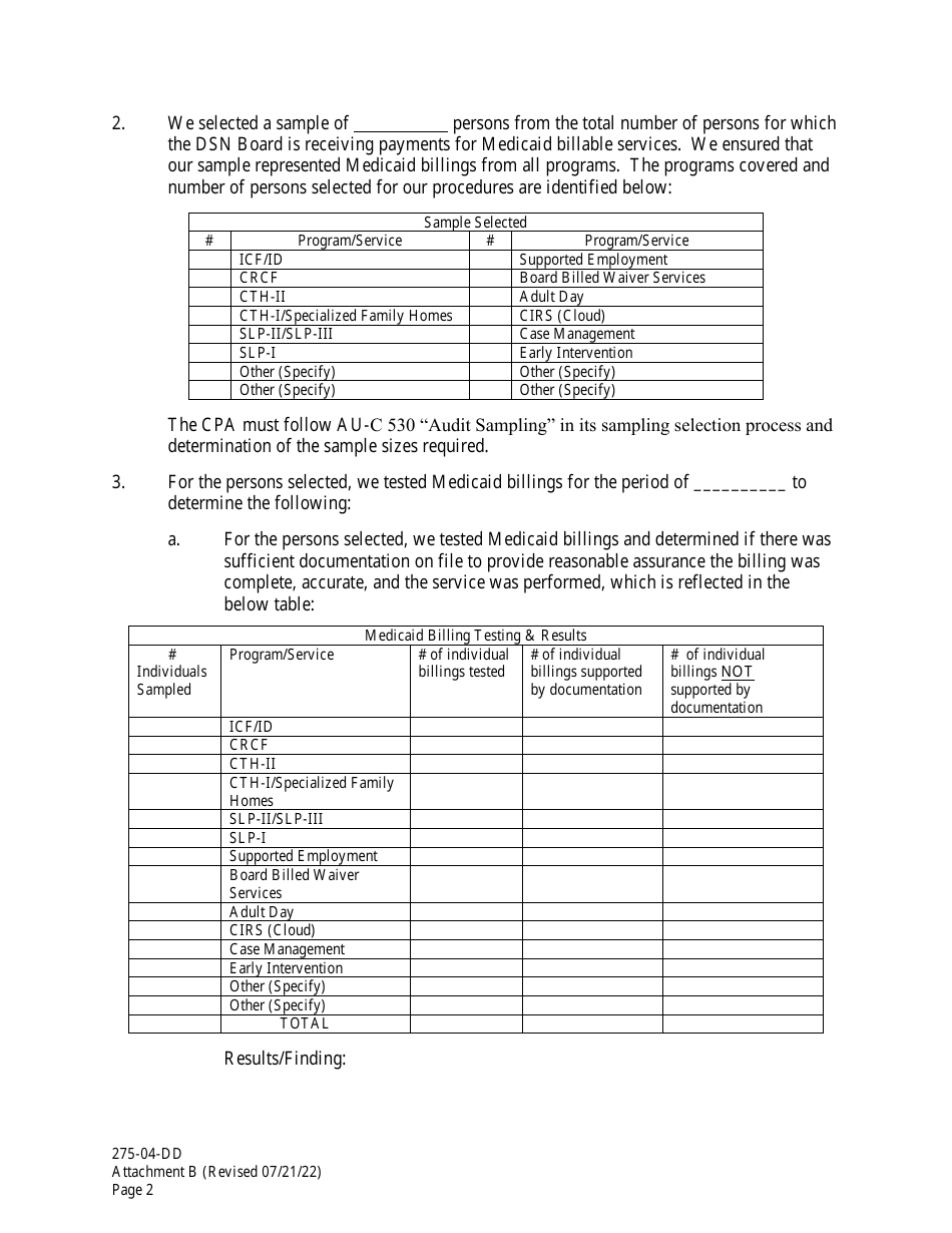 Form 275-04-DD Attachment B Independent Accountants Report on Applying Agreed-Upon Procedures - South Carolina, Page 2