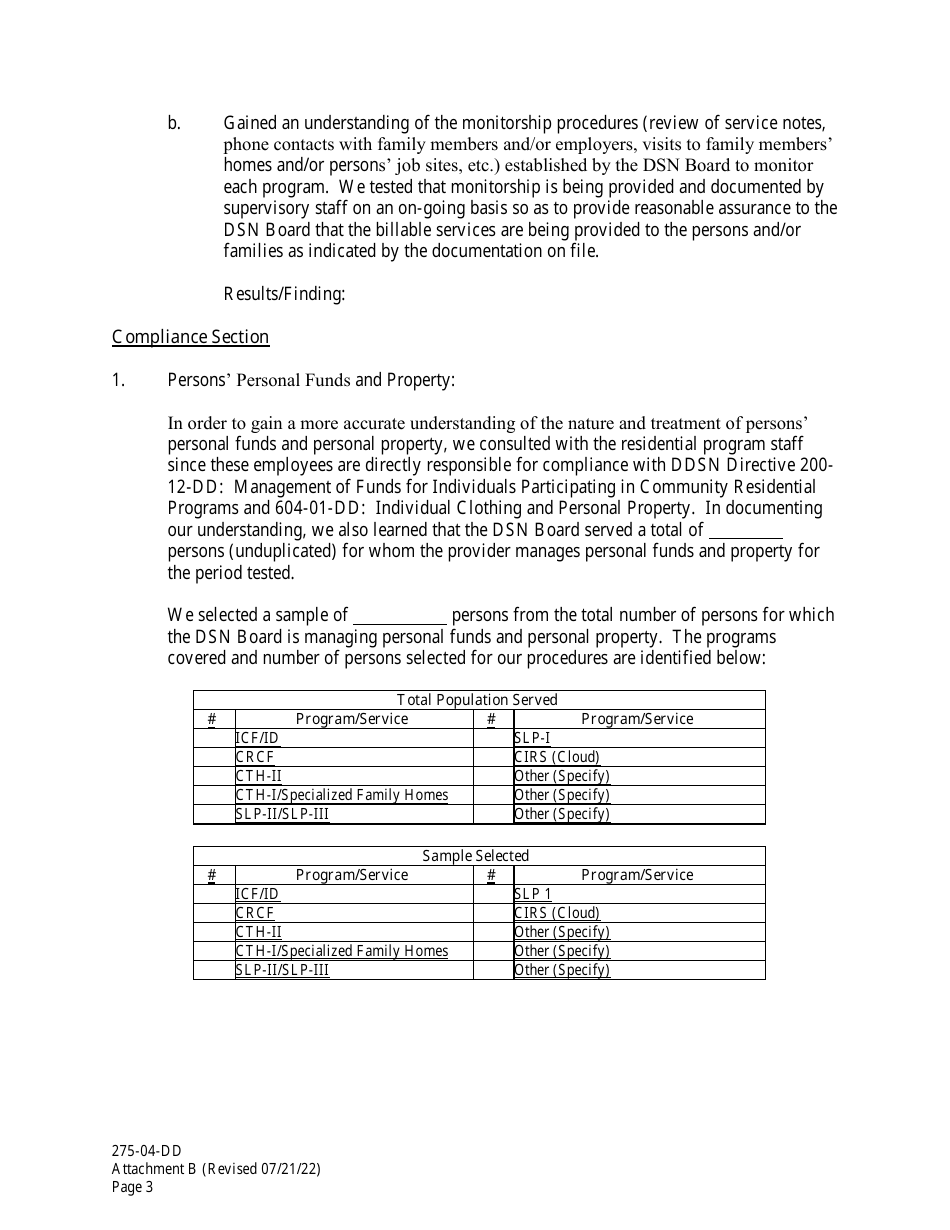 Form 275-04-DD Attachment B Independent Accountants Report on Applying Agreed-Upon Procedures - South Carolina, Page 3