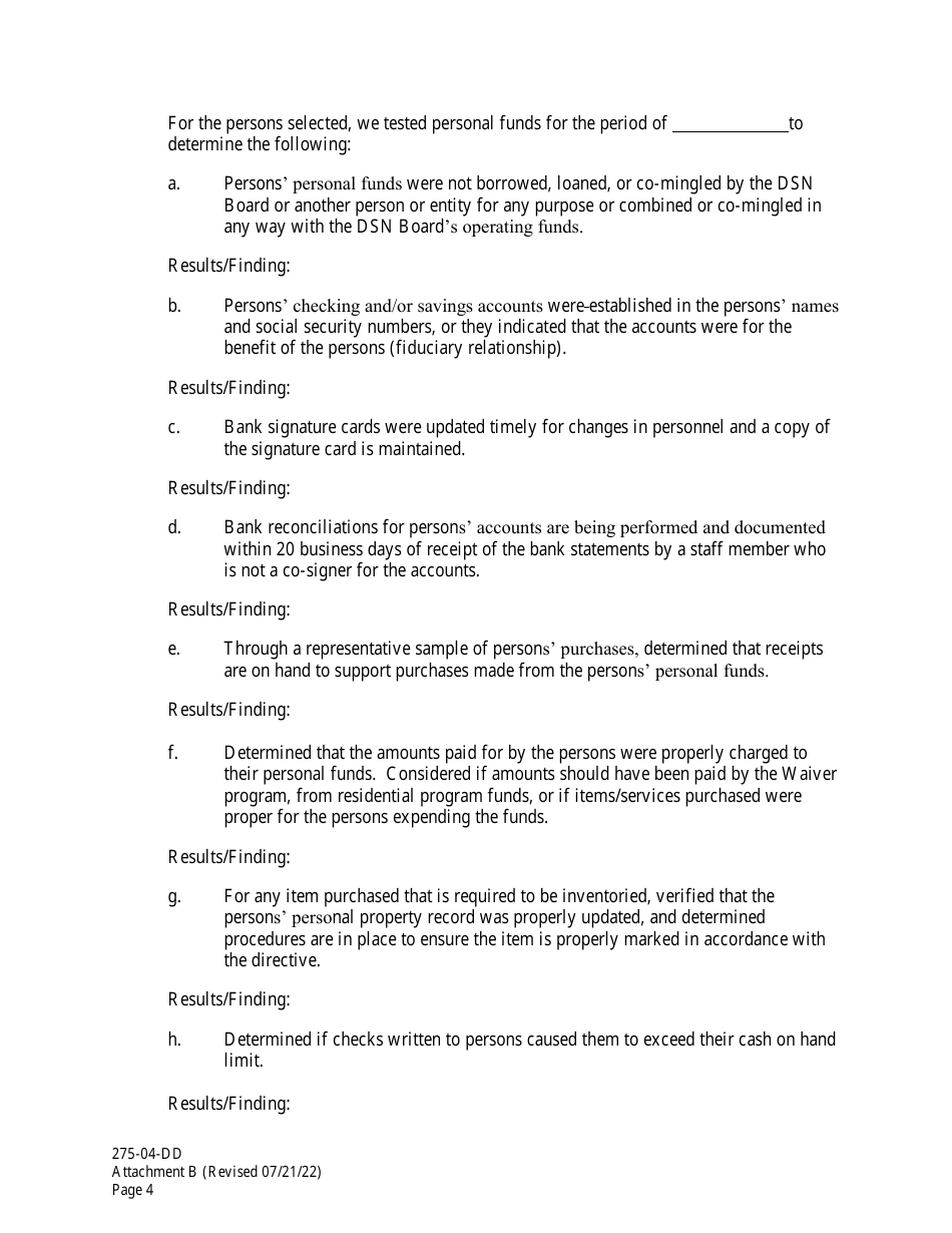 Form 275-04-DD Attachment B Independent Accountants Report on Applying Agreed-Upon Procedures - South Carolina, Page 4