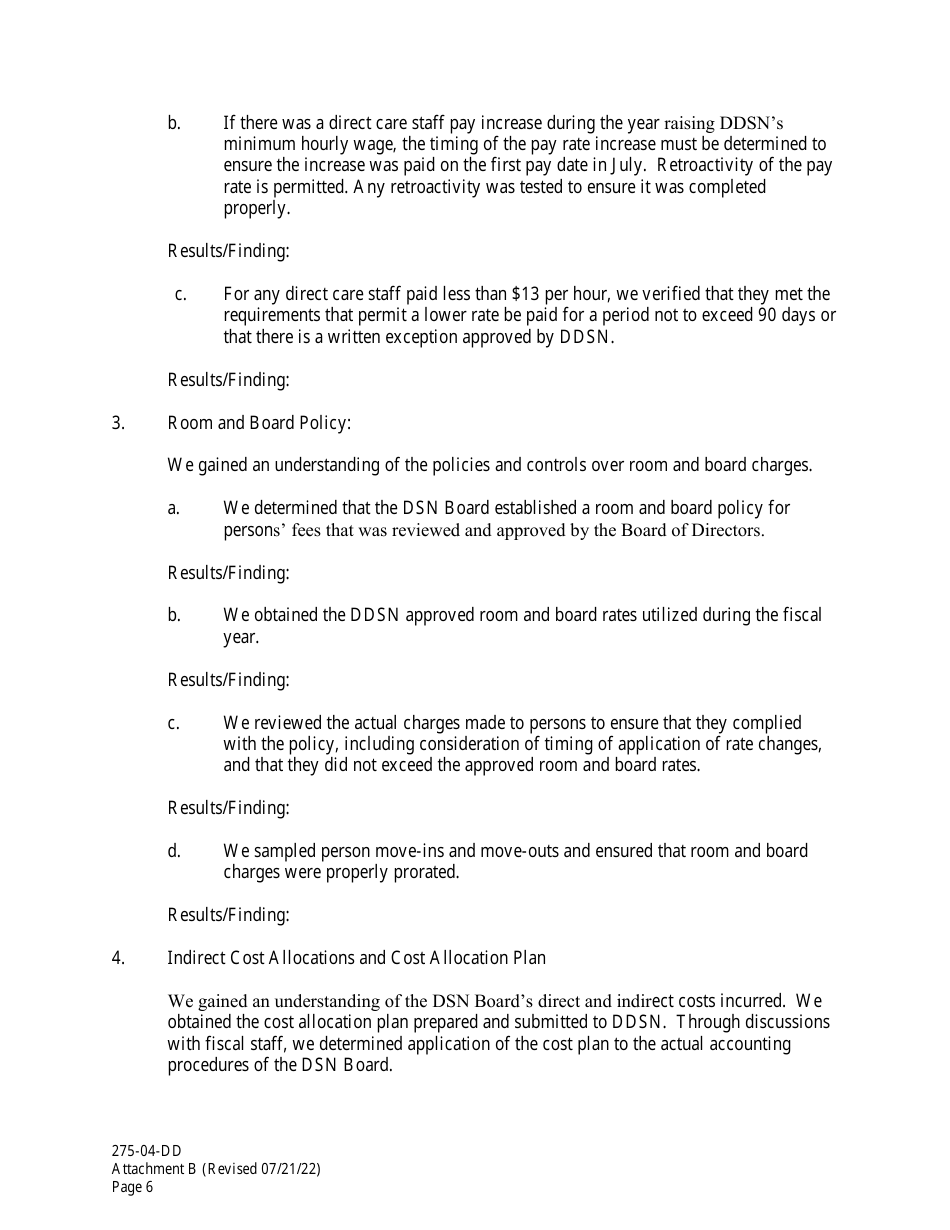 Form 275-04-DD Attachment B Independent Accountants Report on Applying Agreed-Upon Procedures - South Carolina, Page 6
