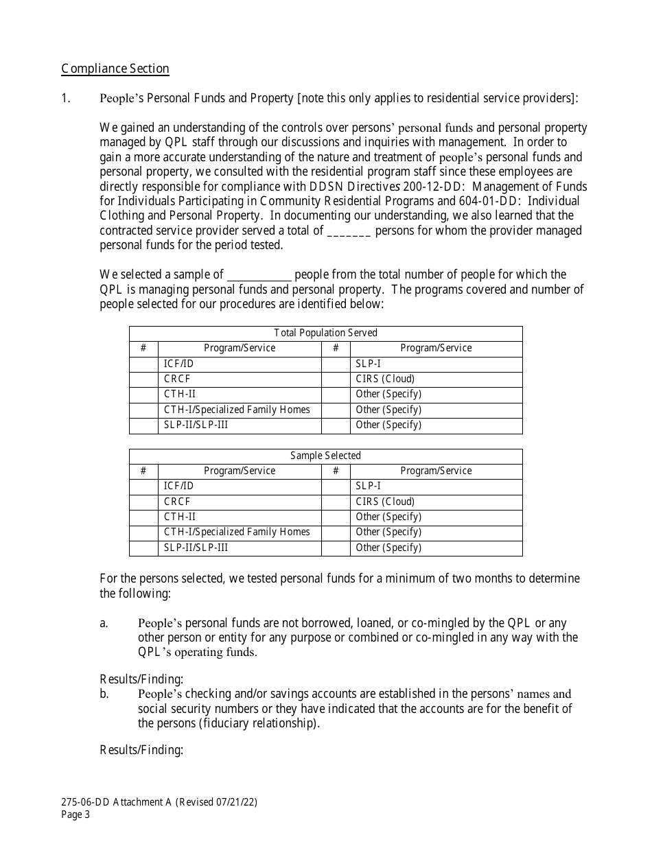 Form 275-06-DD Attachment A Independent Accountants Report on Applying Agreed-Upon Procedures - South Carolina, Page 3