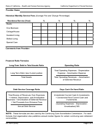 Form LIC9273 Continuing Care Retirement Community Disclosure Statement - California, Page 5