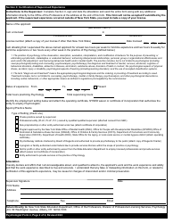 Psychologist Form 4 Certification of Supervised Experience - New York, Page 2