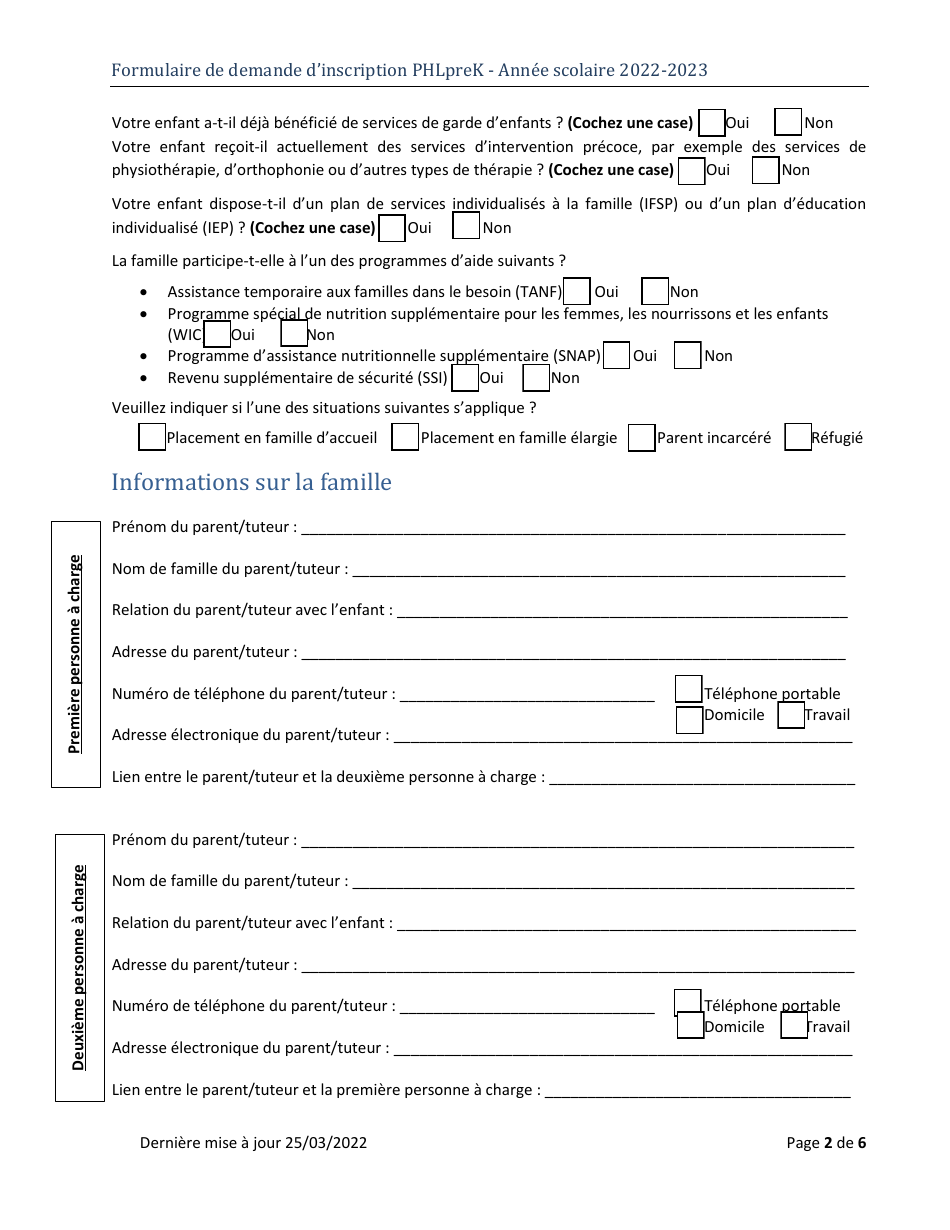 Phlprek Application - City of Philadelphia, Pennsylvania (French), Page 2