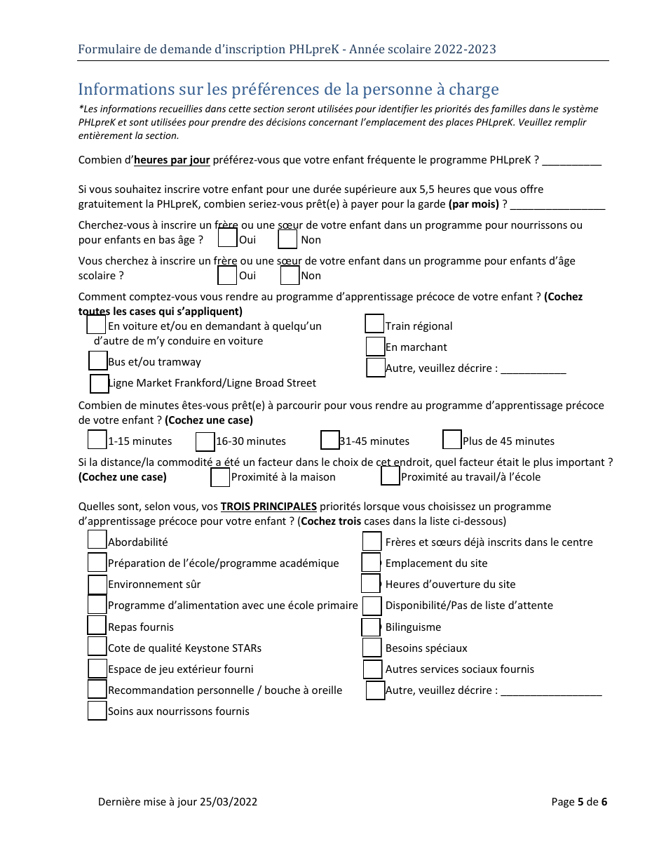 Phlprek Application - City of Philadelphia, Pennsylvania (French), Page 5